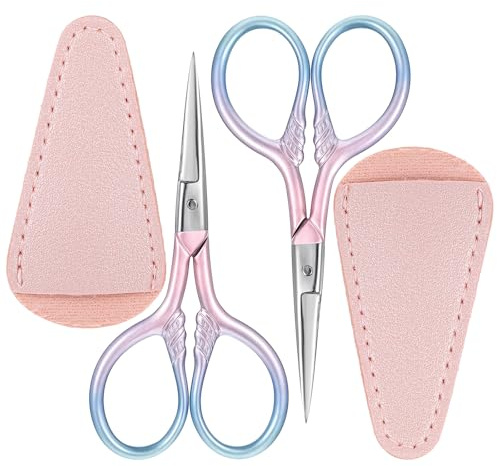 8,9 cm liten sax liten sax sy pysselsax spets med skyddande detaljer sax set rostfritt stål allmän sax kompakt broderisax för broderi papper skärning hantverk gör-det-själv