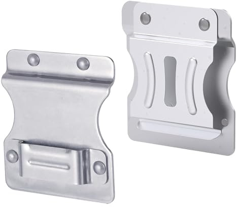 Clip On Tool Belt Drill Holder, Stainless Steel Tool Clips Hook Holster for Cordless Drill Driver for Hooks Clips Tools, for Cordless Drill, Impact, Nailer, Tape Measure