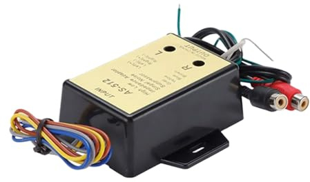 Laikoutd Convertitore dei Livelli Altoparlanti per I Sistemi Stereo Amplificatore Equalizzatori Sistemi A 2 Convertitore Addici A Bassa Impedenza