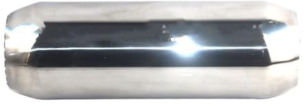 DGHBNP Silenziatore Tubo Silenziatore Auto Accessori per Auto Tubo di Scarico in Acciaio Inossidabile per Auto collegato al silenziatore Centrale 51 mm 63 mm 76 mm(300mmx51mm)