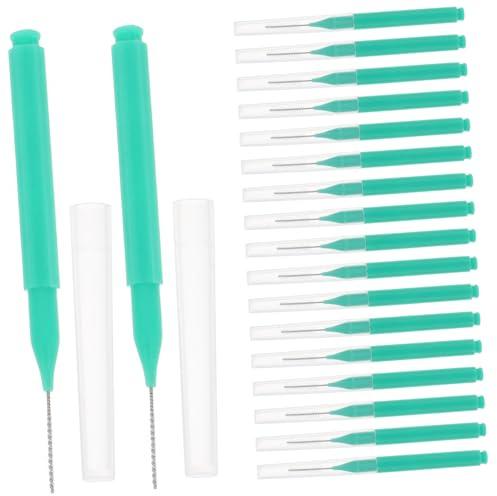 LIFKOME 100 Piezas Cepillos De Limpieza Interdentales Cepillo Portátil Cabezal De Hilo Para Brackets Limpiador De
