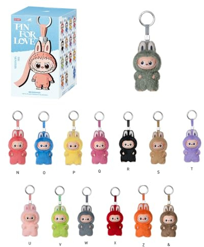 Labubu The Monsters Pin for Love Series Vinyl Plush Pendant (N-Z) Single Blind Box