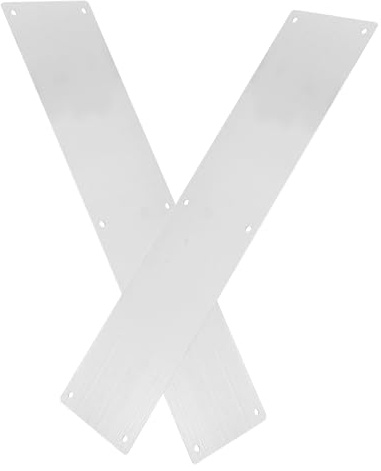 SAFIGLE Protector de Puerta de Acero Inoxidable de Placas Metálicas de Refuerzo y Protección para Zócalo de Puerta Interior y Exterior Fácil Instalación y Diseño Elegante