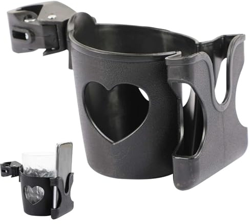 Universal Pram Accessory - Phone & Coffee Cup Holder for Pushchair, Stroller, Buggy
