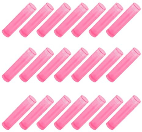 NULYLU 30 Stück Lippenpflegestifte Leer Nachfüllbare DIY Lipgloss Tuben Rosa Transparent Leicht Tragbar Für Selbstgemachte Lippenbalsam Pflege Und Kosmetik Verpackung