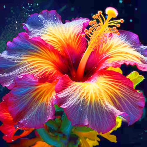 Nachhaltige Geschenke, Schnell-Wachsend, Ideale Hibiskus,Sehr Exklusiv，Super Kollektion-4zwiebeln-c