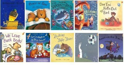 Bedtime Fun For Everyone 10 books collection with bag(Peace at Last, Whatever Next, Room on the Broom, The Shark in the dark, Dinosaur Sleepover...)