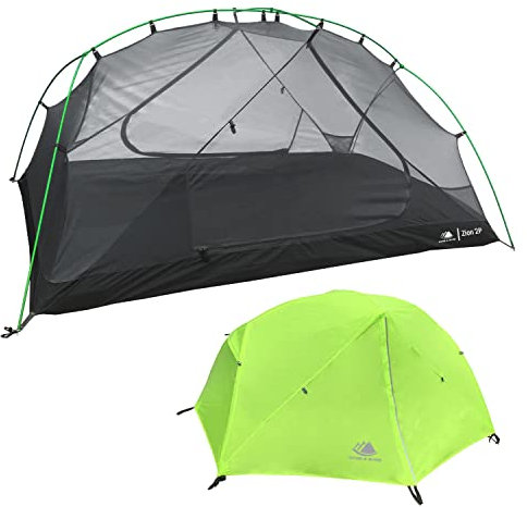 Hyke & Byke Zion - Tenda da Campeggio a Cupola Ultraleggera a Due Porte per 2 Persone - 3 Stagioni