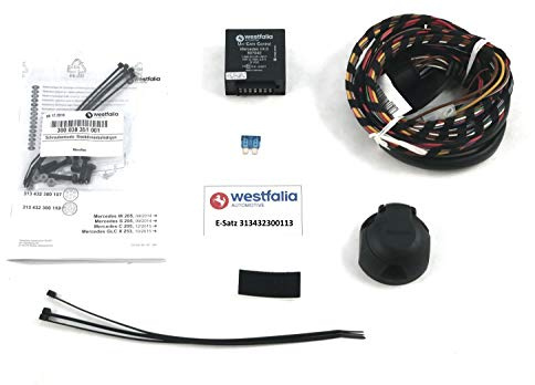 Westfalia Elektrosatz 13-polig und fahrzeugspezifisch für Mercedes C-Klasse Limousine/Kombi (W205/S205) (BJ 03/14-06/18), C-Klasse Coupe/Cabrio (C/A205) (BJ 10/15-06/18), GLC (X253) (BJ 09/15-06/18)
