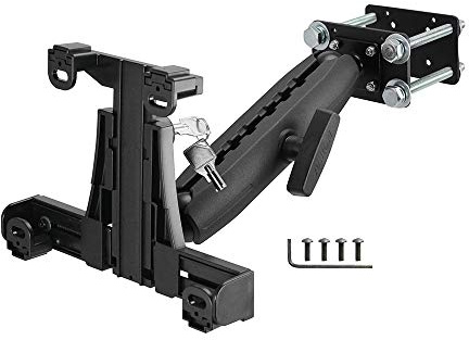 ARKON Mounts - Forklift Locking Tablet Mount with 8.5-inch Shaft Arm Adjustable Flexibility Effortless Installation Engineered for Warehouse Vehicles Fits iPad and Samsung Tablets