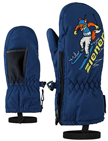 Ziener Unisex Kinder Le Zoo Ski-Handschuhe/Wintersport, Estate Blue.White, 92cm