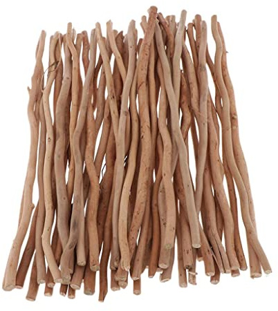 dailymall 50 Branches de Bois Flotté Naturel Bâtons Rustique Pièces Artisanat Bois Bricolage - 30cm