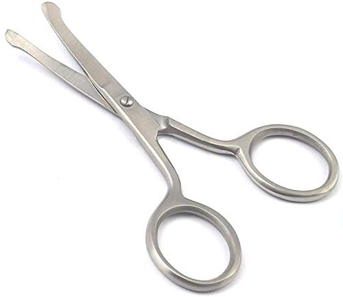 Laja Imports Baby Nail Scissors With Rounded Probe Tip Curved - Stainless Steel for Educational Use