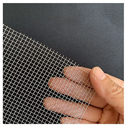 HYHMJ-304 Edelstahl Drahtgitter Reißfestigkeit 8 Mesh Woven Drahtgitter 3 Mm Loch Mäuse Kontroll Mesh Rinne Filternetz Garten Schützen Luftziegel,Silber,1x1m