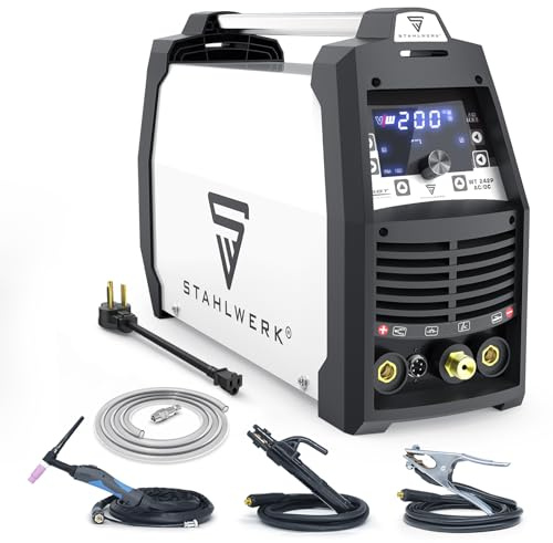 S STAHLWERK TIG Welder 200A AC DC Pulse Aluminum Full Digital Control 110V/220V Dual Voltage Welding Machine