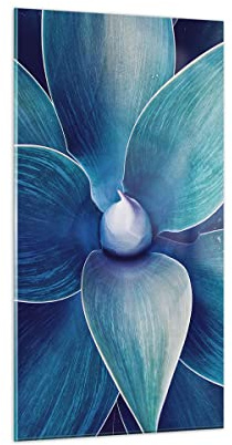 ARTTOR Moderno Quadro in Vetro 55x100 cm Verticale Botanica Fiori - 4972