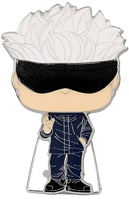 Funko Pop! Large Enamel Pin ANIME: Jujutsu Kaisen - Satoru Gojo Emaille-Nadeln - Niedliche Brosche Zum Sammeln - Für Rucksäcke & Taschen - Geschenkidee - Offizielle Handelswaren - Anime Fans