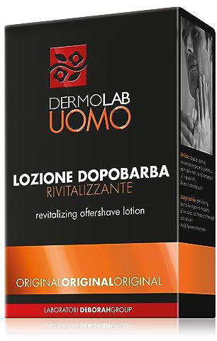 Dermolab Uomo - Lozione Dopobarba ad Azione Rivitalizzante, per Tutti i Tipi di Pelle, Previene Arrossamenti e Aggressioni Esterne, Donando Freschezza ed Energia, Dermatologicamente Testato, 100 ml