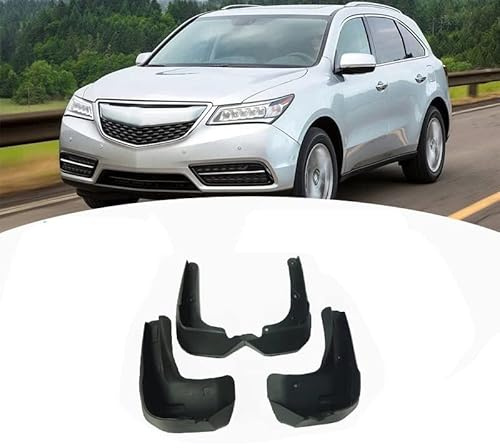 AMPACO 4 Pezzi Parafanghi per Auto per Acura MDX 2013-2016, Car Gomma Parafanghi Paraspruzzi Decorare, Resistente Impermeabile Anteriore Posteriore Paraschizzi