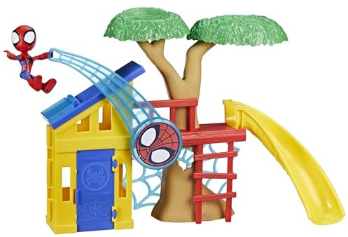 SPIDEY AND HIS AMAZING FRIENDS Hasbro Marvel, playset Il parco giochi di Spidey con action figure di Spidey