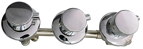 AcquaVapore Thermostat-Armatur 3 Regler mit 4 fach Umschalter für Whirlpool und Wannen