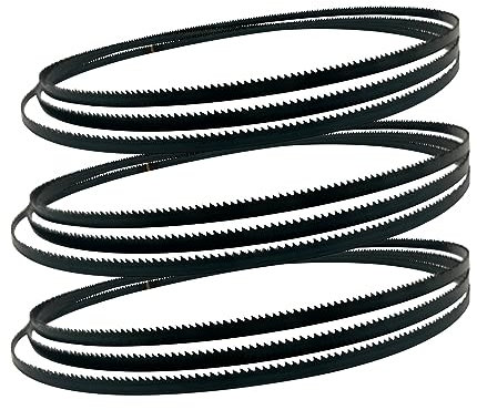 XWTOOL 3 Stück 1425 mm Bandsägeblatt 1425 x 6,35 x 0,35 mm 3 4 6 10 14 TPI Carbon Bandsägeblätter Holzbearbeitungswerkzeuge Zubehör (Color : 3 TPI)