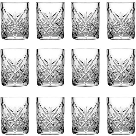 ich-zapfe.de Schnapsgläser, Shotgläser 12er Set - Timeless, 62ml