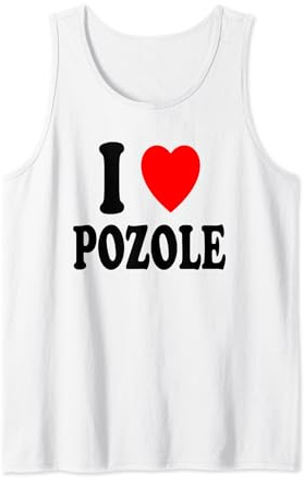 I Heart (Amore) Pozole zuppa messicana stufato pollo maiale Canotta