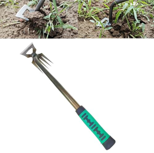 MAFHVV Garten Unkraut Artefakt Entwurzelungs Werkzeug, 2024 Neu Silicone Mühelos Gartenarbeit Hand Unkrautstecher, Gartenarbeit Hand Unkrautstecher für Gras Graben, Umpflanzen, Jäten (5 Zähne)