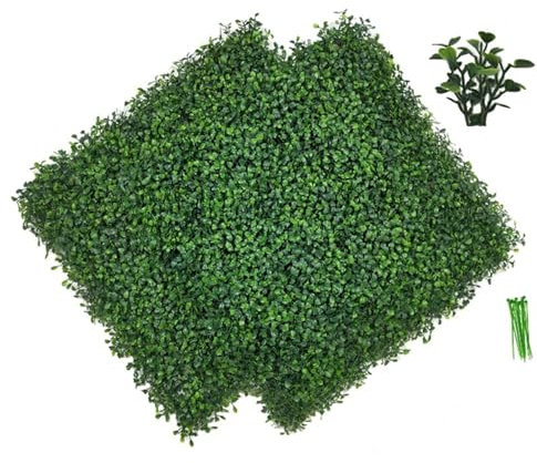 2 Stück Simulierte Mailänder Rasenpflanzenwand Mailänder Rasen Künstlicher Kunststoff-Rasen-Hintergrund Wandgras Künstlicher Kunststoff-Rasen-Hintergrund Wandgras Simulationspflanze(Size:50X50CM)