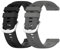 Garmcool 2 Piezas Correas 22mm Compatible con Garmin Forerunner 255 /Venu 3 / Vivoactive 4, Correa Negro Gris Oscuro Silicona Reemplazo Pulseras para Hombre (sin Reloj)