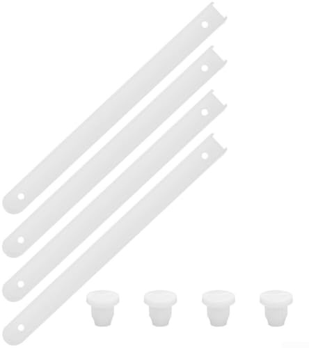 VersaGenius Weiße Kunststoff-Schubladenschiene, robuste Schiene, Möbelführung, Hardware-Zubehör