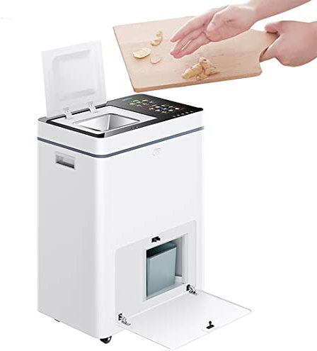 ZHJOPP Compostador de residuos Inteligente para Cocina, contenedor de abono para Cocina, compostador eléctrico para Interior/Exterior, Control