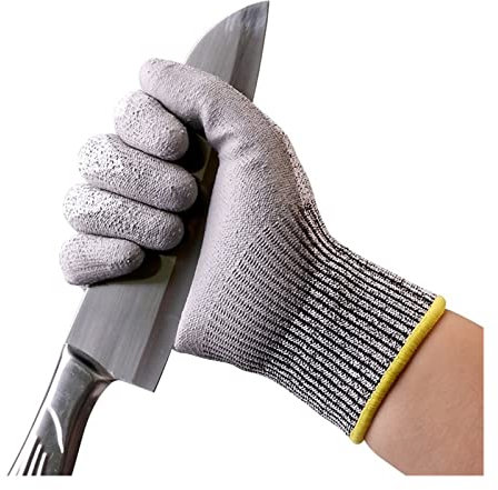 GlovesCut Resistant Gloves Level 5 Protective Cutting Work Gloves For Men And Women Construction Mechanics Garden Gloves - Work Gloves(Grey-1 pair,XXL)(Grey1 pair,M)
