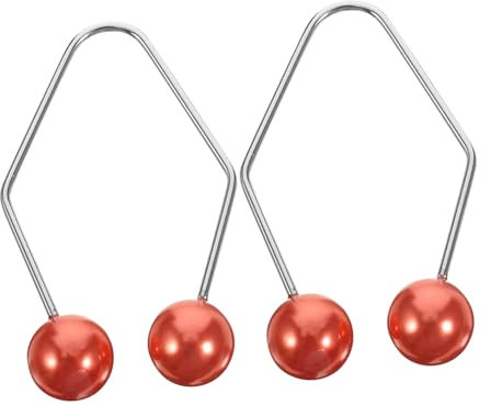 FRCOLOR 2 Paar Grübchentrainer Gesichtslifting-Tool Clip zum Formen von Grübchen gefälscht bescherung weihnachten weihachtsgeschenk werkzeug Daumenprävention Beißhandschuh Legierung rot