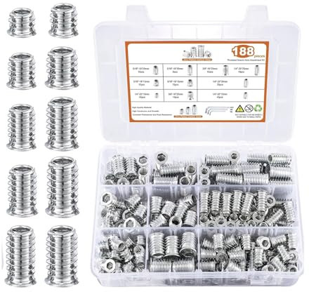 Juegos De Tuercas Para Herramientas | Kit De Variedad De Tuercas Para Muebles De Madera - Accesorio De Ferretería Para Muebles De Madera De Pino Y Contrachapado