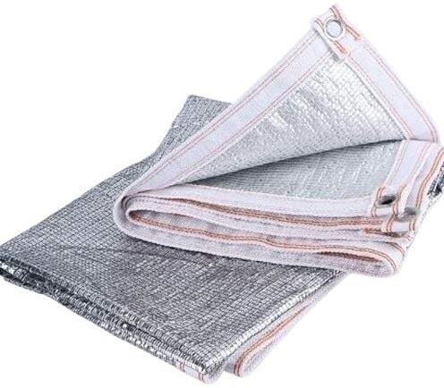 Telo ombreggiante a rete, 80% - Telo ombreggiante a vela impermeabile for roulotte e giardino, protezione UV 98%, rettangolare(4X8M)