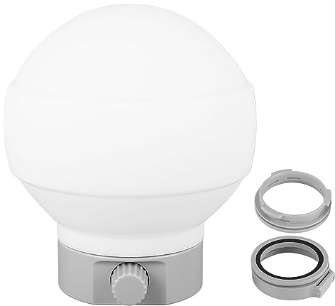 BAFOVY Kit Cupola di Diffusione, Copertura Sferica per Lampada con Diffusore Morbido in Silicone per Fotografia con Facile Installazione per Ritratti e Scatti di Cibo