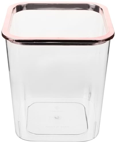 OSALADI Cubo de Basura Transparente Grande de PET para Hogar y Oficina Papelera para Habitación y Cocina Diseño Creativo Aro de Presión Papelera Funcional para Residuos y Papel