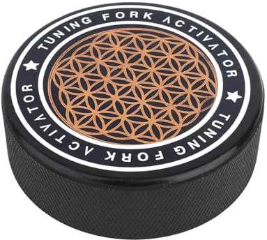 Stimmgabel Aktivator, Universeller Gummi Stimmgabel Resonator Erzeugt Einen Anhaltenden Ton und Minimale Geräusche Schlagblock für Musiker und Meditationsbegeisterte(Gold)