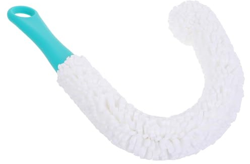 GANAZONO Cepillo Limpiador Flexible para Copas y Decantadores de Vino Mango Accesorio Eficaz para Limpieza Profunda Rayas de Cristalería de Vino