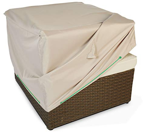 Cov'Up Housse de Protection de Fauteuil de Jardin 75 x 75 x 60 cm, Taupe