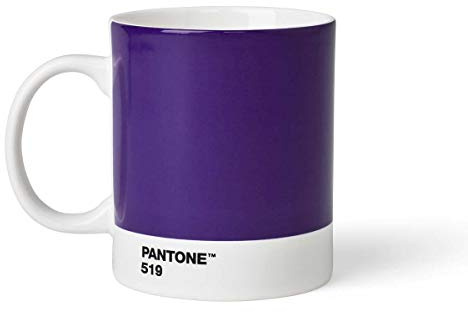 Copenhagen Design Pantone Mug, Coffee/Tea Cup, Fine China (Ceramic) 375 ml, Purple, C, Porcelana, Violet 519, One Size (101030268)