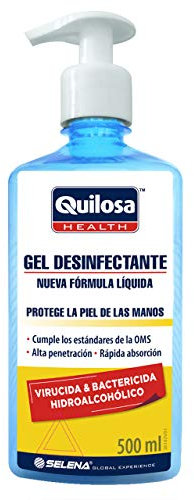 Quilosa Health Gel Desinfectante Hidroalcohólico 500 ml