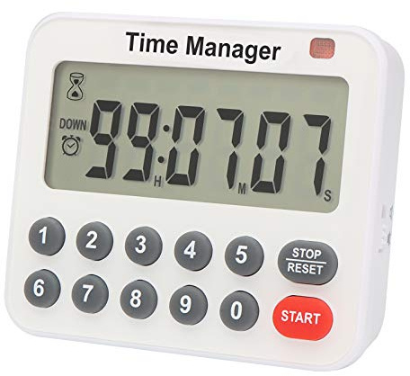 AIMILAR Digital Kitchen Timer - Magnetic Count Up Down Direct Entry Cooking Timer with Loud Alarm, Auto Shut-Off & Memory Function, 99 Hrs 99 Mins 99 Secs, 10 Key for Cooking, Exercise, Games
