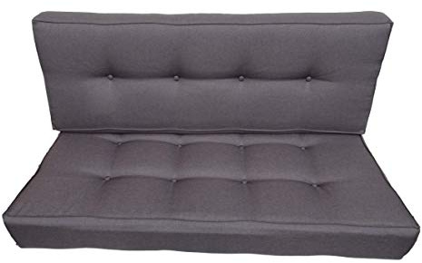 Palettenkissen Schaumkissen/Kissen Palettensofa Euro Paletten/europalleten sitzkissen/sitzkissen palettenmöbel/palettenkissen Outdoor/Sitzkissen 120 x 60 cm (braun, 2X teiliges Set)