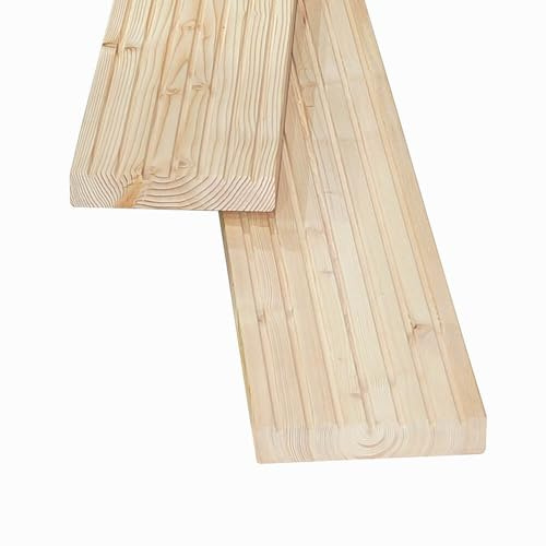 Home Deluxe - Holz Terrassendiele Lärche ARIS - 10 m², Inkl. Unterkonstruktion und Montagematerial I Terrassenboden Poolumrandung Balkonbelag