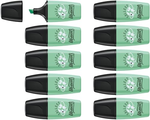 STABILO - Textmarker - BOSS MINI Pastellove 2.0-10er Pack - Hauch von Minzgrün