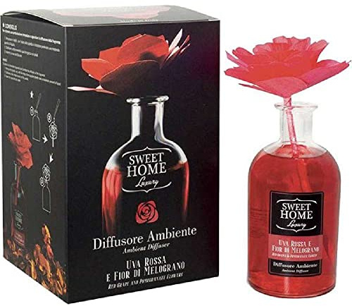 Sweet Home Collection Luxury Profumatore Ambiente Con Fiore Uva Rossa e Melograno 250 ml