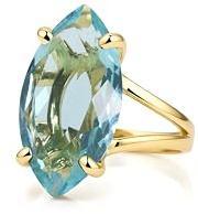 Bague Topaze Bleue Artisanale Pour Femme - Bijoux Pierres De Naissance De Luxe, Bagues Fantaisie, Bagues De Tous Les Jours, Bijoux Pour Femmes - Cadeaux Pour Elle